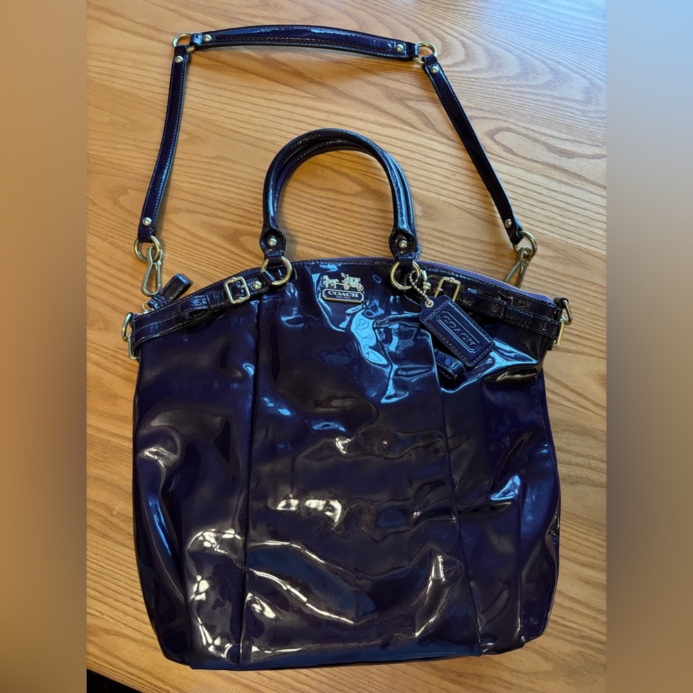 Coach Madison patent leather bag